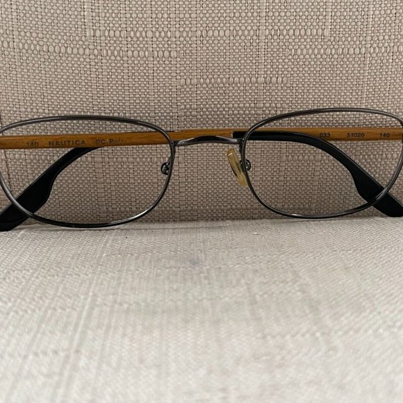 Nautica Men Eyeglasses Frame Black/Tan Tone 51[]20 140 Glasses - Picture 4 of 11
